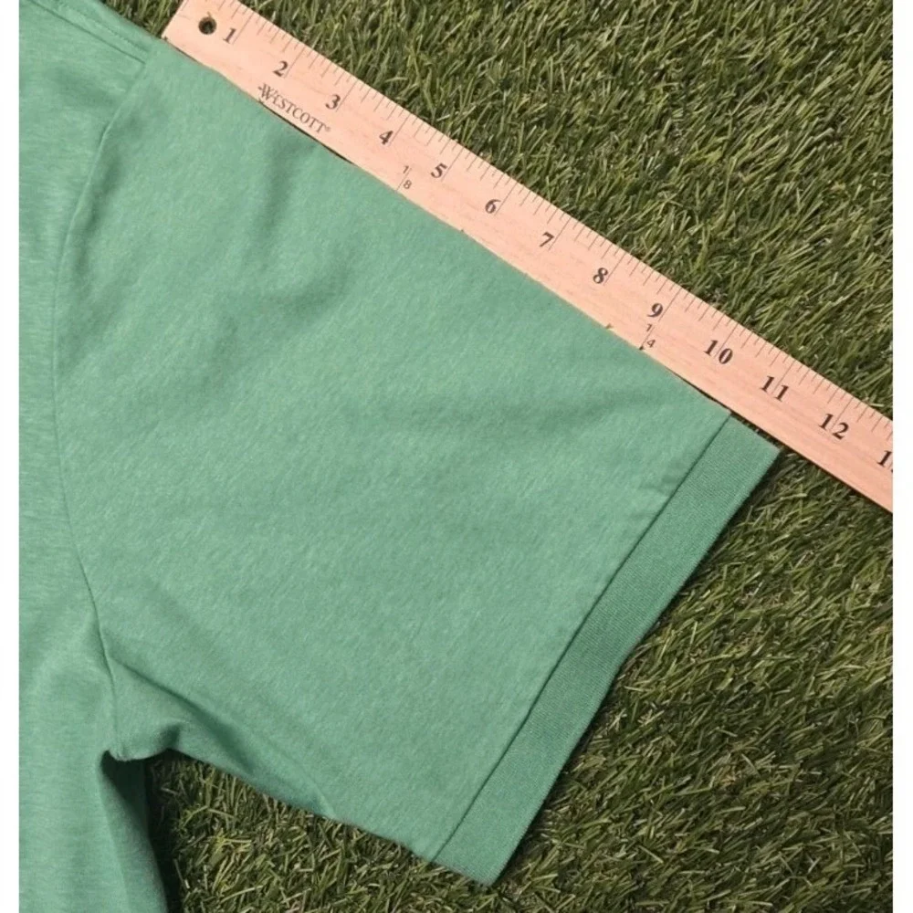 Polo Ralph Lauren Shirt Mens 3XLT Big & Tall Green Short Sleeve Flesh Pony 3XL